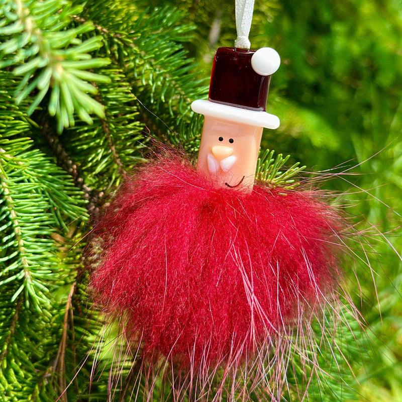 Père-Noël poilu pour le sapin