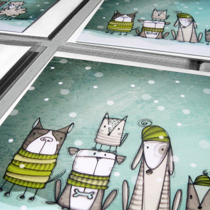 Carte chiens d’hiver
