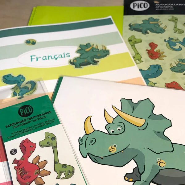 Autocollants Les dinos