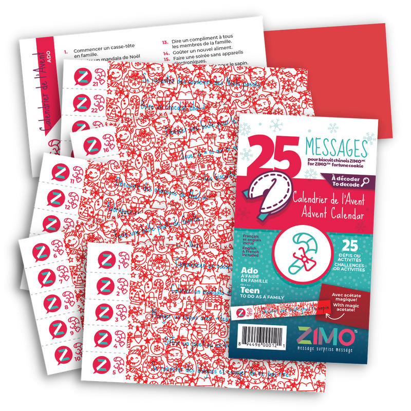 Teenager 10 À 17 ANS • CALENDRIER DE L'AVENT • MESSAGE À DÉCODER