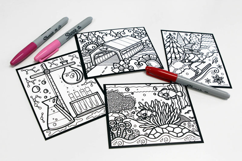Coloriage défi-mini #15 pingouin
