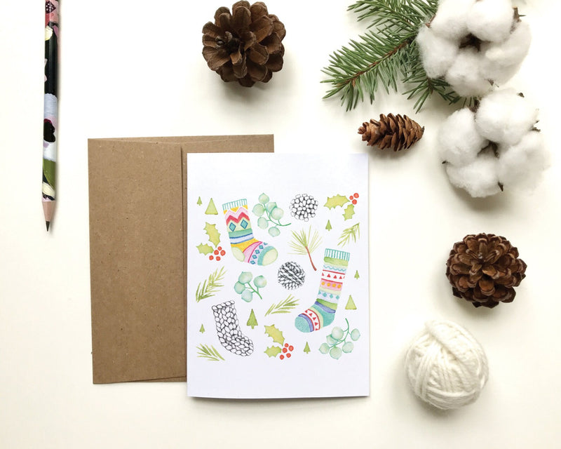 Carte bas de Noël