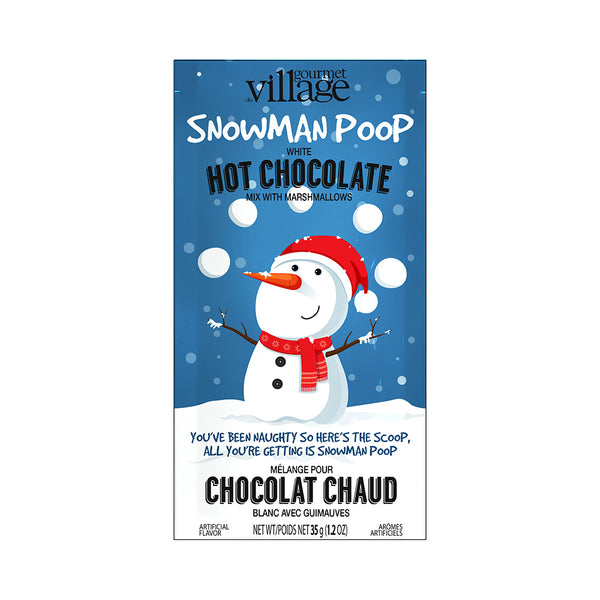 Chocolat chaud blanc crémeux caca de bonhomme de neige