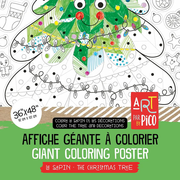 Coloriage géant - Le Sapin