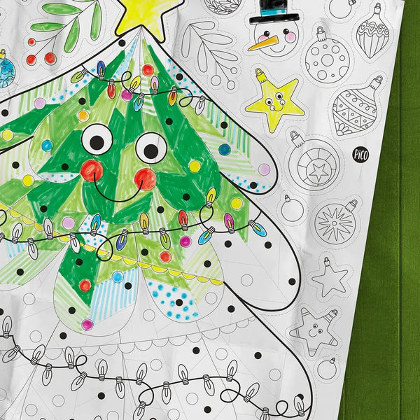 Coloriage géant - Le Sapin