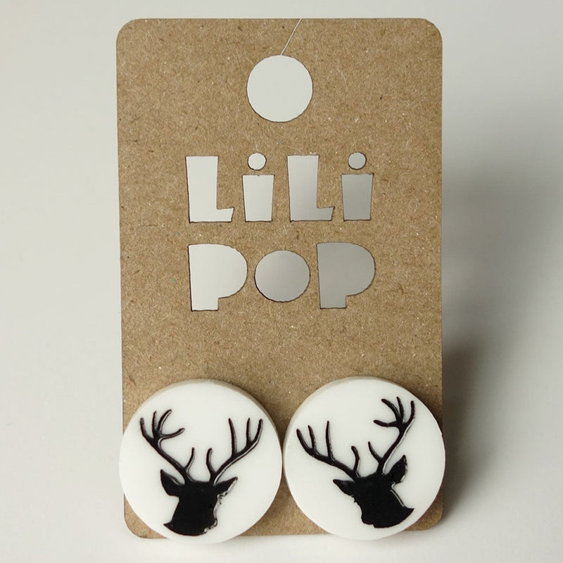 Boucles d’oreille chevreuil