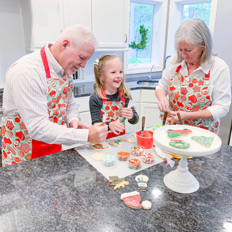 Tablier de fête de Noël pour enfants biscuits de Noël