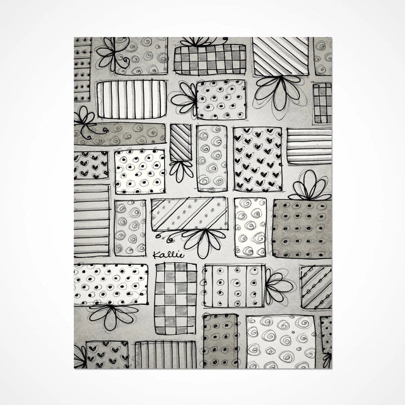 Carte mosaïque de cadeaux