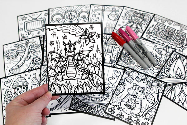 Coloriage défi-mini #15 pingouin