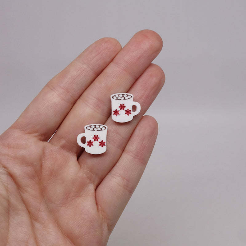 Boucles d’oreille chocolat chaud