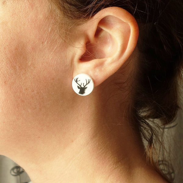 Boucles d’oreille chevreuil