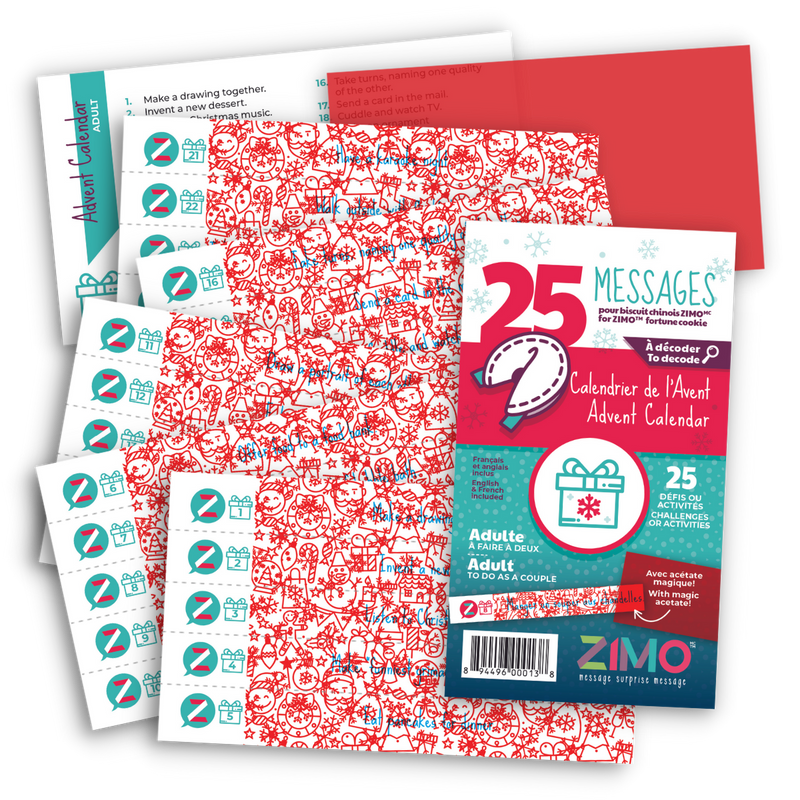 DES COUPLES • CALENDRIER DE L'AVENT • MESSAGE À DÉCODER