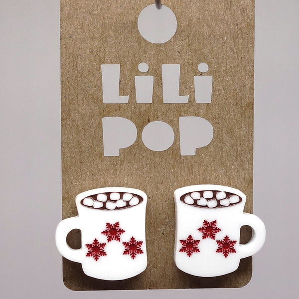 Boucles d’oreille chocolat chaud