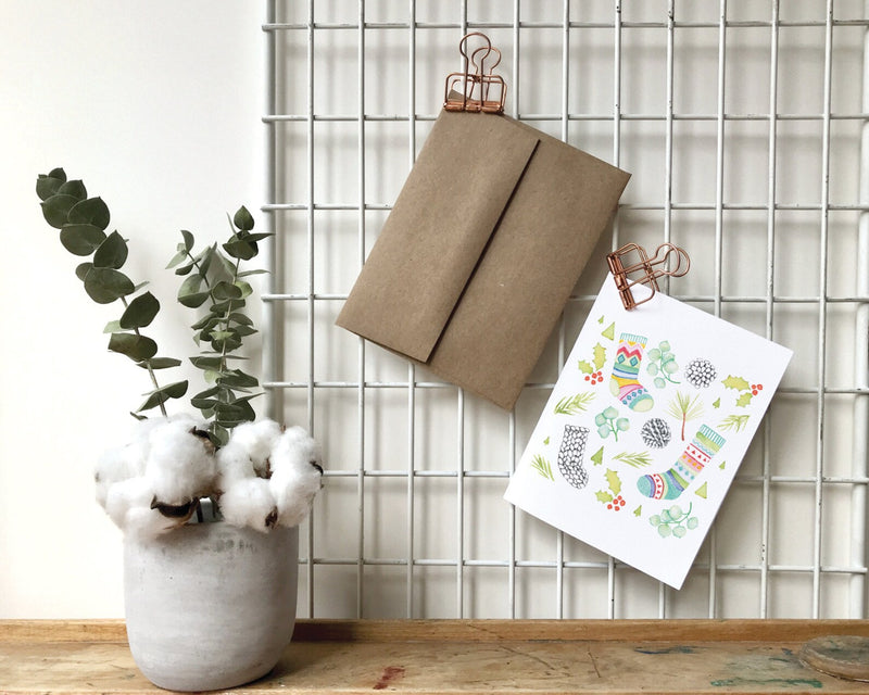 Carte bas de Noël