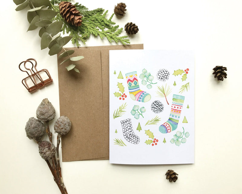 Carte bas de Noël