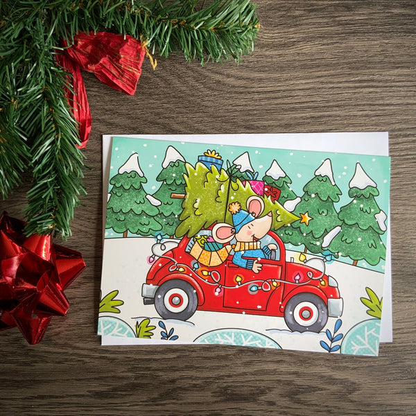 Carte souris dans une voiture