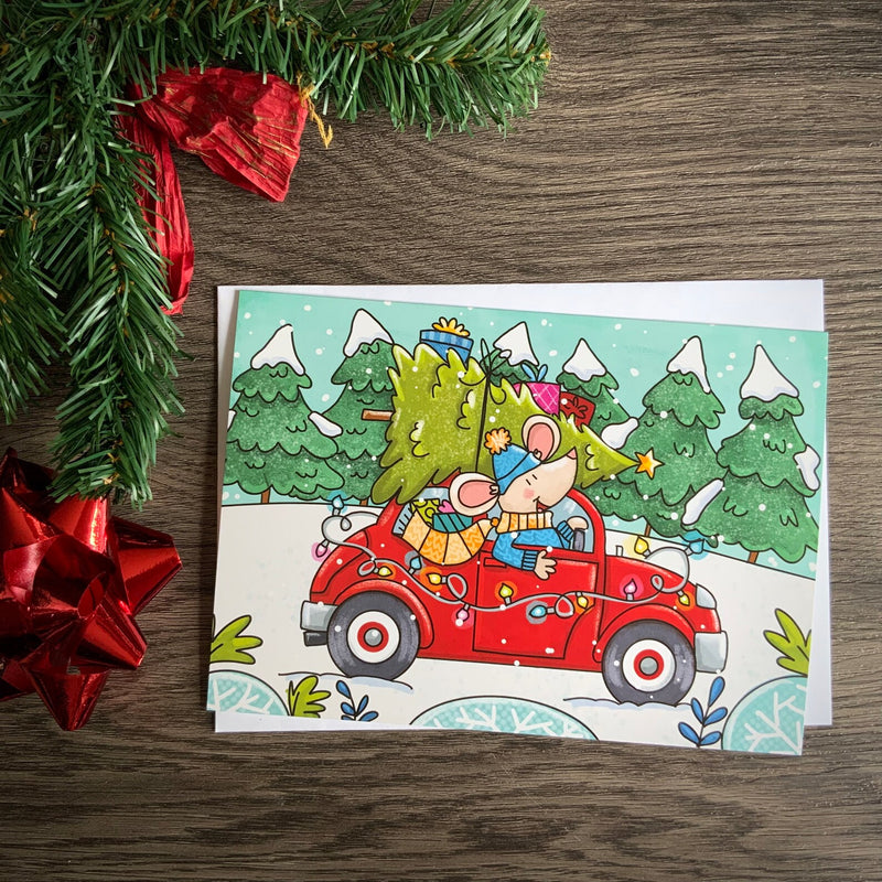 Carte souris dans une voiture