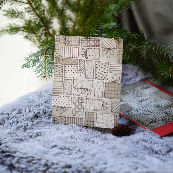 Carte mosaïque de cadeaux