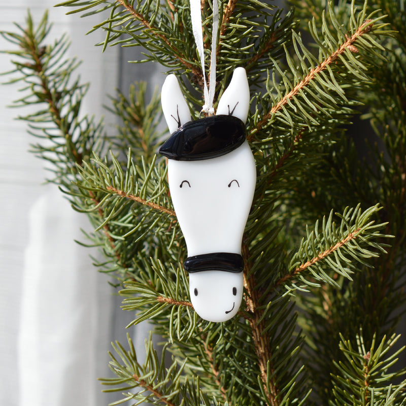 Boule de Noël cheval ni