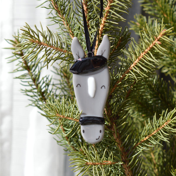 Boule de Noël cheval ni