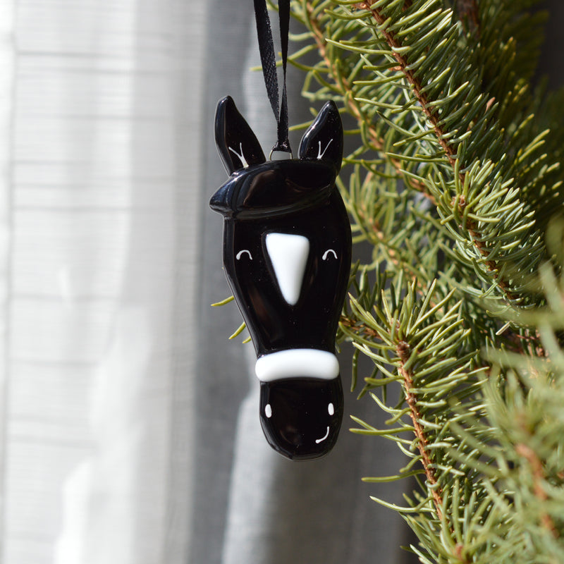Boule de Noël cheval ni