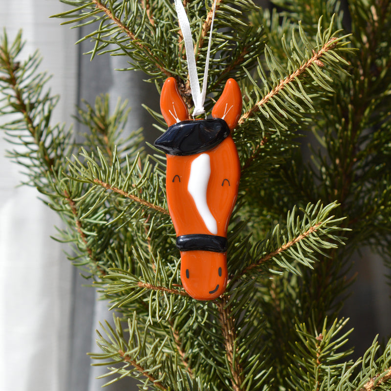 Boule de Noël cheval ni