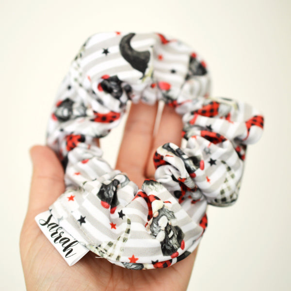 Chouchou pour cheveux gnomes gris
