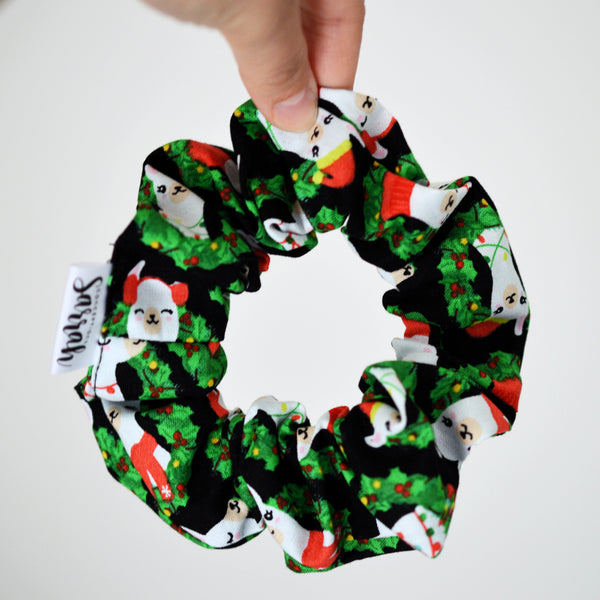 Chouchou pour cheveux couronne de lamas