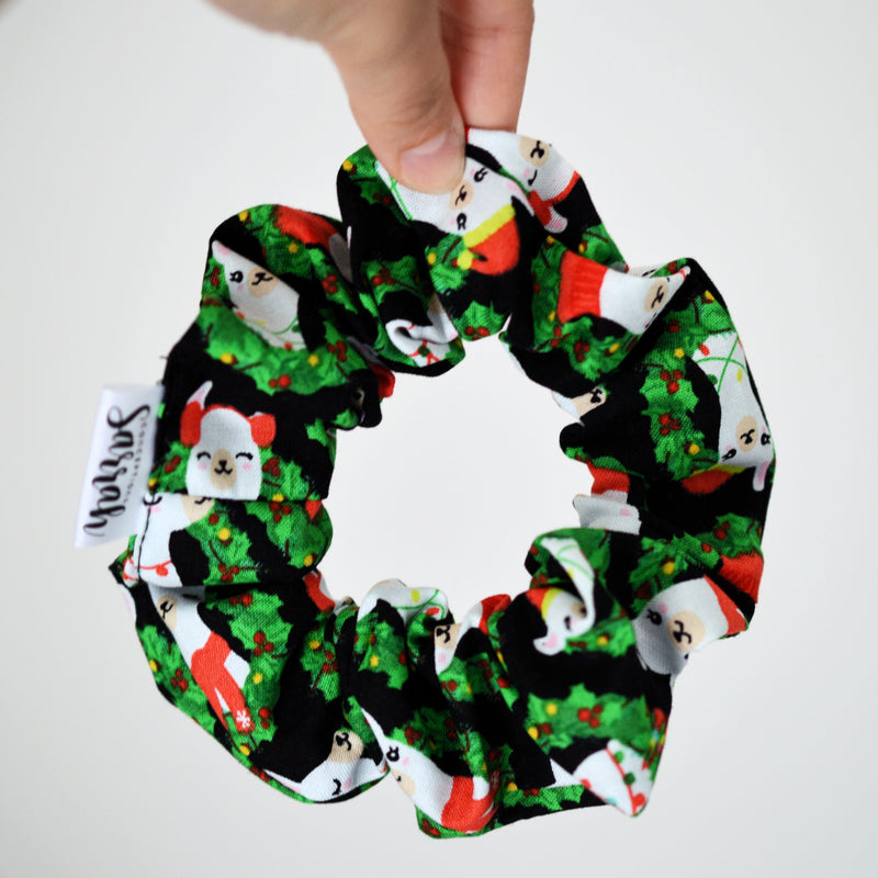 Chouchou pour cheveux couronne de lamas
