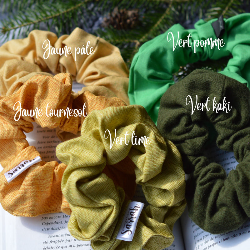 Chouchou pour cheveux vert pomme