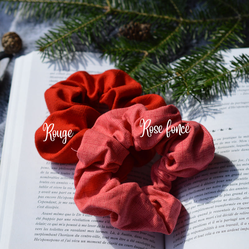 Chouchou pour cheveux rouge canva