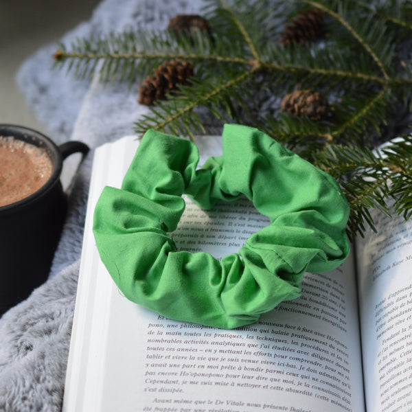 Chouchou pour cheveux vert pomme