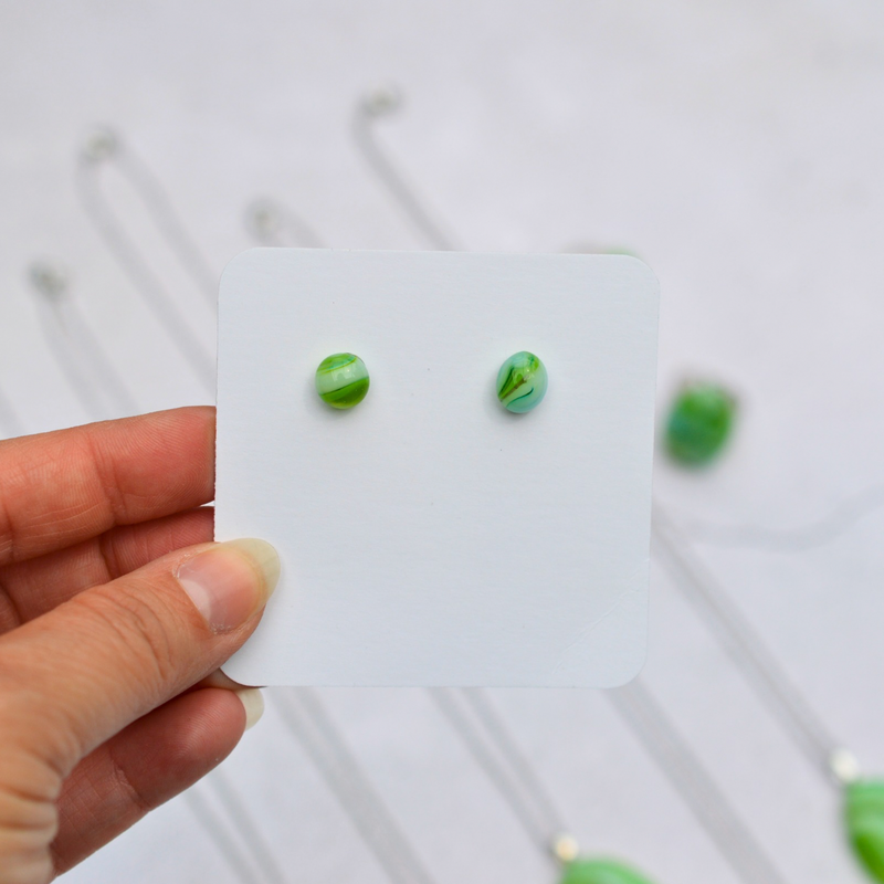 Agate verte rubanée – Vitalité et nature - Collection Gemstones | Station pôle Nord | Boutique de Noël