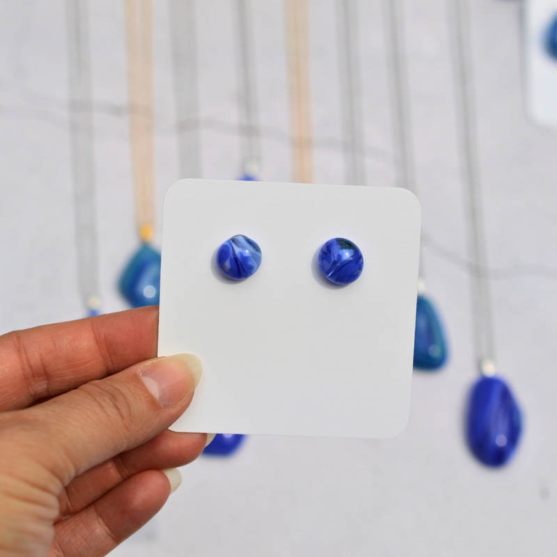 Agate bleue rubanée – Douceur et communication - Collection Gemstones | Station pôle Nord | Boutique de Noël