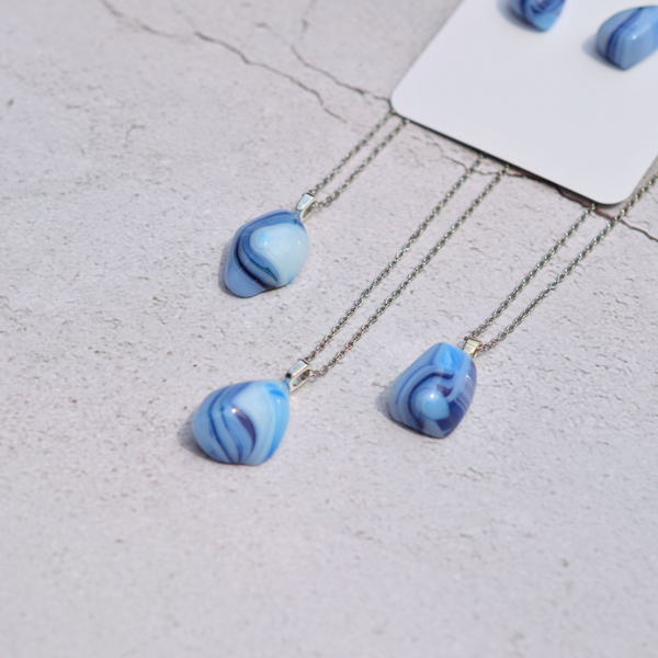 Calcédoine bleue – Calme et sérénité - Collection Gemstones | Station pôle Nord | Boutique de Noël