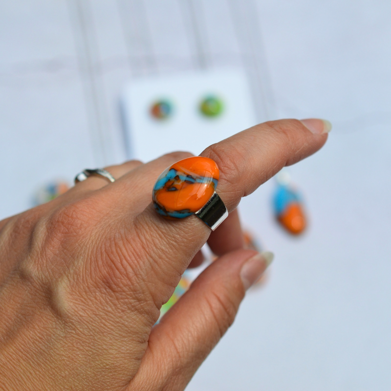 Opale de feu – Éclat flamboyant - Collection Gemstones | Station pôle Nord | Boutique de Noël