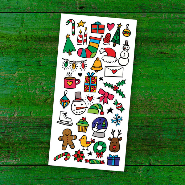 Tatouages Doodles de Noël