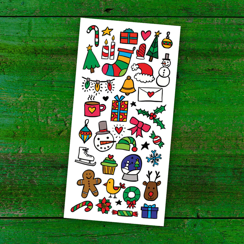 Tatouages Doodles de Noël