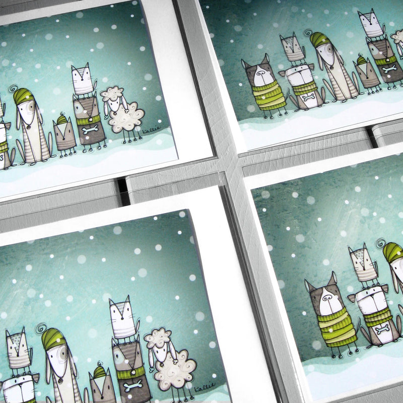 Carte chiens d’hiver
