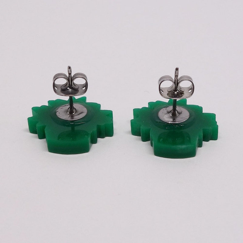 Boucles d’oreille poinsettias