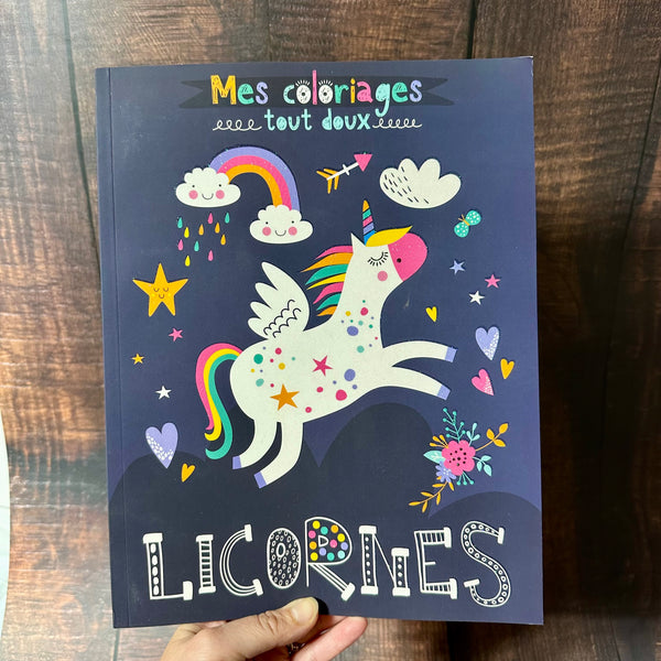 Livre coloriages tout doux Licornes