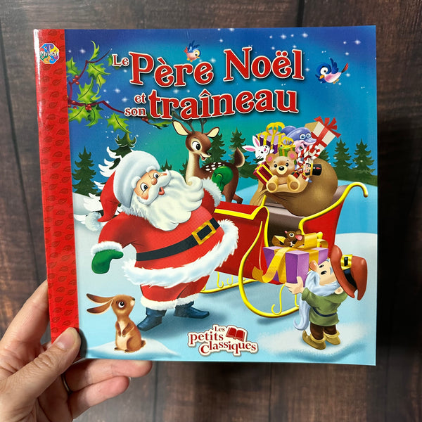 Livre le père Noël dans son traîneau