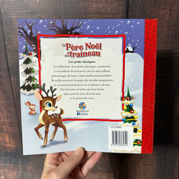 Livre le père Noël dans son traîneau