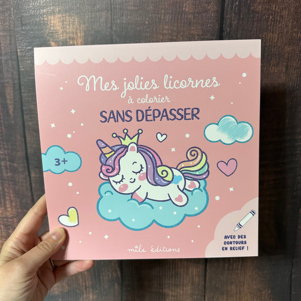 Livre mes jolies licornes à colorier sans dépasser