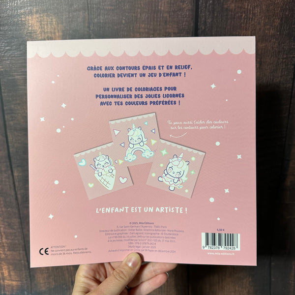 Livre mes jolies licornes à colorier sans dépasser