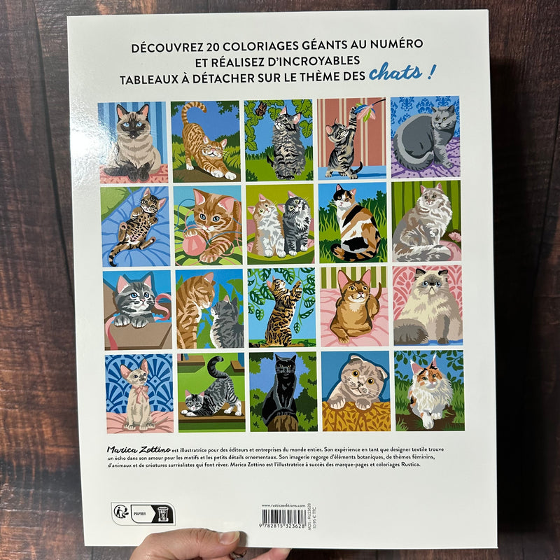 Livre mes coloriages chats au numéro