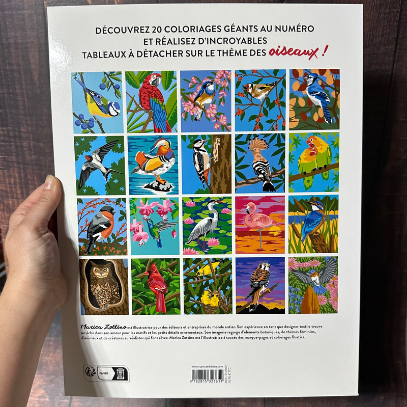Livre mes coloriages oiseaux au numéro