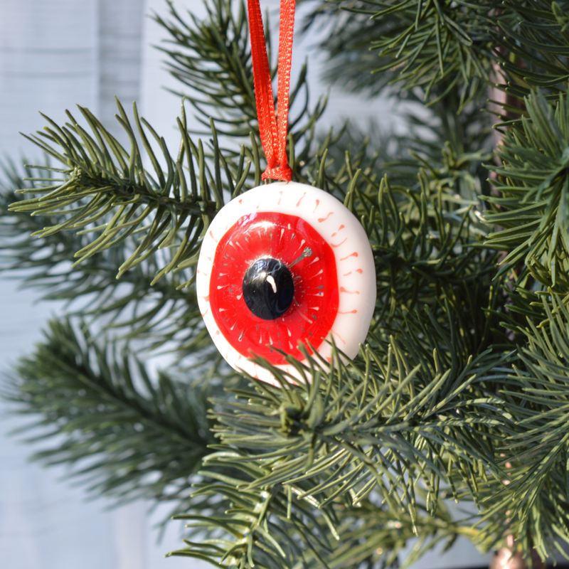 👁️ œil, globe oculaire rouge, vert ou turquoise