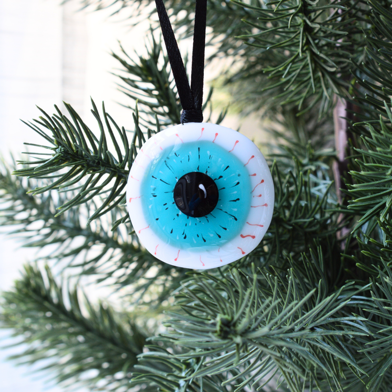 👁️ œil, globe oculaire rouge, vert ou turquoise