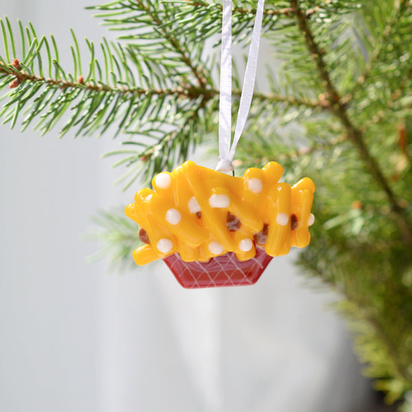 Poutine à suspendre à l’arbre de Noël
